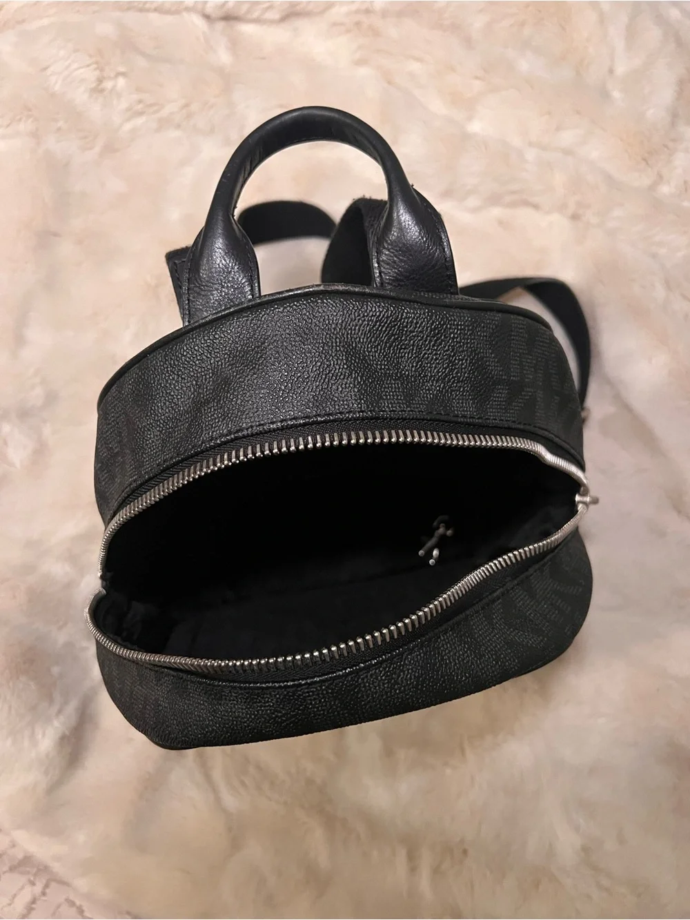 Michael Kors black pebbled